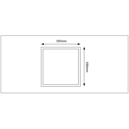 40W Tri-Colour Panel - 595x595mm