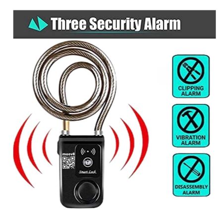 Moov8 iLock – Keyless Ebike / Scooter Smart Lock with Anti Theft Alarm 110dB APP Control