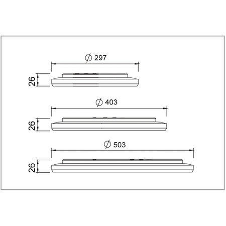 24W Slimline Tri-Colour Oyster