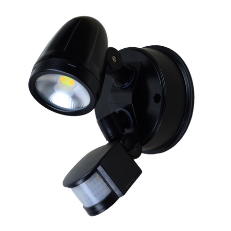 Single Spotlight with Sensor- Black