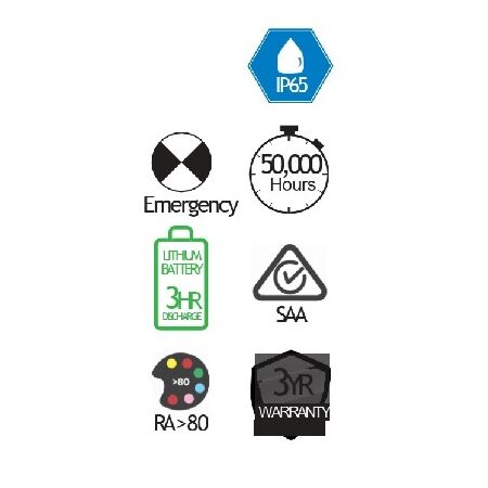 Weatherproof Emergency Downlight