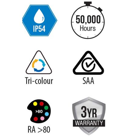 Premium Twin Spotlight with Sensor - Black