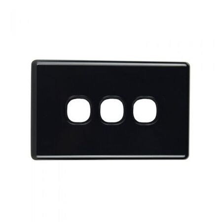 SW3PL/BLK - 3 Gang Less Mech Black