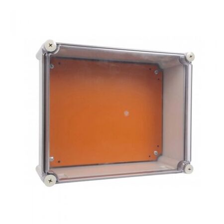 AT-2834 - 340MM H X 280MM W X 130MM D  IP66 - ABS/PC Polycarbonate Clear Lid Enclosure