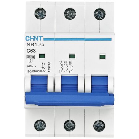 MCB 3pole 6ka 10a C Curve
