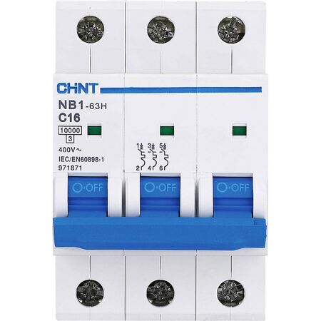 MCB 3pole 10ka 20A C Curve