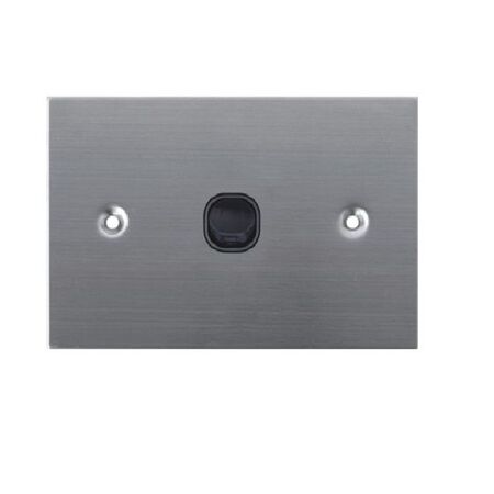 SW1/SS/BLK - 316 Stainless Steel 1 Gang 16 Amp Switch