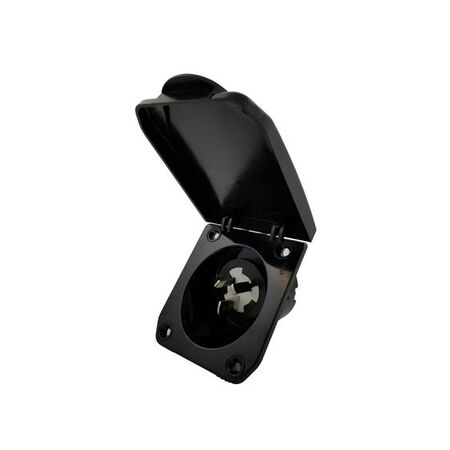 CI/10/BLK - Caravan Inlet 10 Amp Black