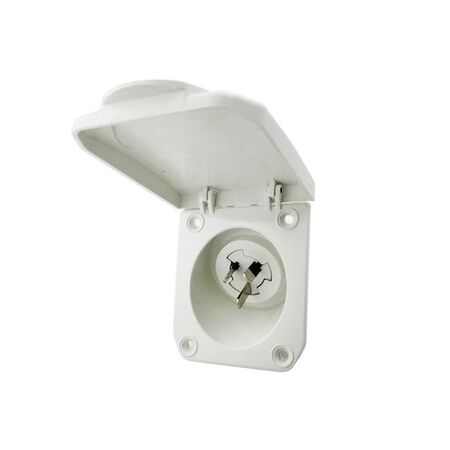 CI/15 - Caravan Inlet 15 Amp White