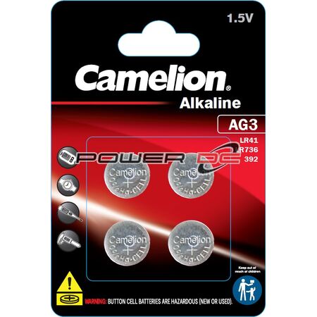 CAMELION ALKALINE LR41/AG3-CS BP4 CAMELION ALKALINE LR41/AG3-CS BP4