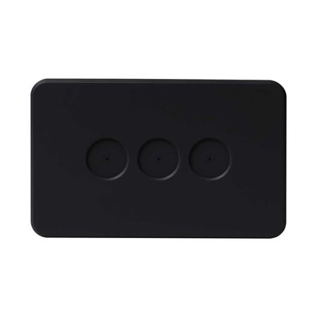 PIXIE AMBIENCE WALL & FACE PLATES - SEMI GLOSS BLACK  FACE PLATE ONLY