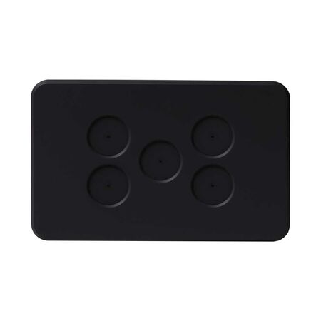 PIXIE AMBIENCE WALL & FACE PLATES - SEMI GLOSS BLACK  FACE PLATE ONLY