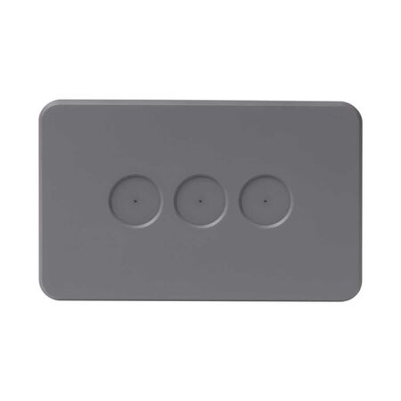 PIXIE AMBIENCE WALL & FACE PLATES - SEMI GLOSS GREY  FACE PLATE ONLY