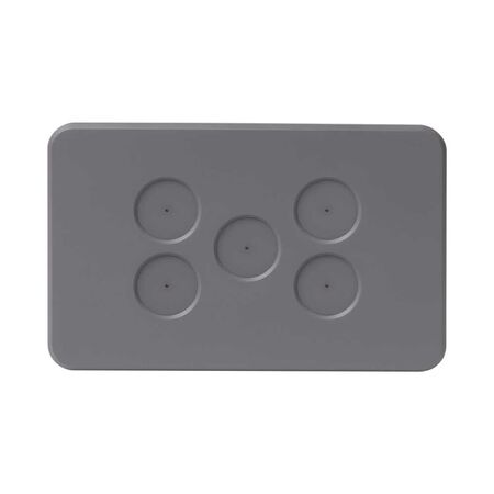 PIXIE AMBIENCE WALL & FACE PLATES - SEMI GLOSS GREY  FACE PLATE ONLY