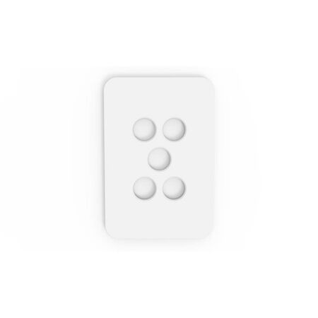 PIXIE AMBIENCE WALL & FACE PLATES - GLOSS WHITE  FACE PLATE ONLY