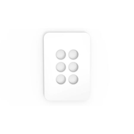 PIXIE AMBIENCE WALL & FACE PLATES XL - SEMI GLOSS WHITE - XL FACE PLATE ONLY