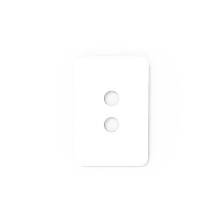 PIXIE AMBIENCE WALL & FACE PLATES - GLOSS WHITE  FACE PLATE ONLY