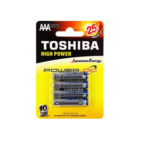 TOSHIBA ALKALINE AAA 4PK