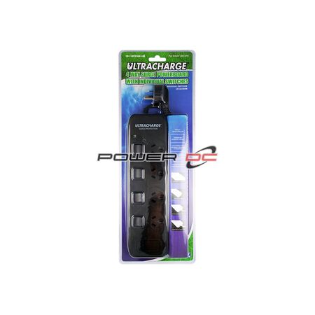 ULTRACHARGE POWER BOARD 4 SWITCH SURGE BLACK ULTRACHARGE POWER BOARD 4 SWITCH SURGE BLACK
