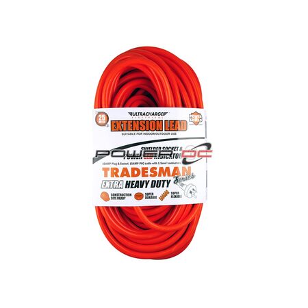 ULTRACHARGE TRADESMAN 25M HEAVY DUTY EXT LEAD
