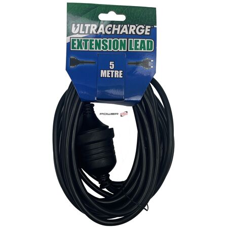 ULTRACHARGE EXTENSION LEAD 5M BLACK