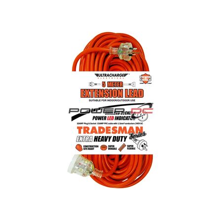 ULTRACHARGE TRADESMAN 5M HEAVY DUTY EXT LEAD ULTRACHARGE TRADESMAN 5M HEAVY DUTY EXT LEAD