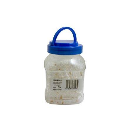 Plug RJ45 8P8C C5E Solid UTP 100PK Jar