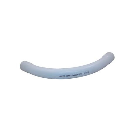Fitting Sweep Bend 90 Degree Communications 50mm White
