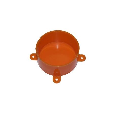Disposable Lid with Lugs for Junction Boxes Orange