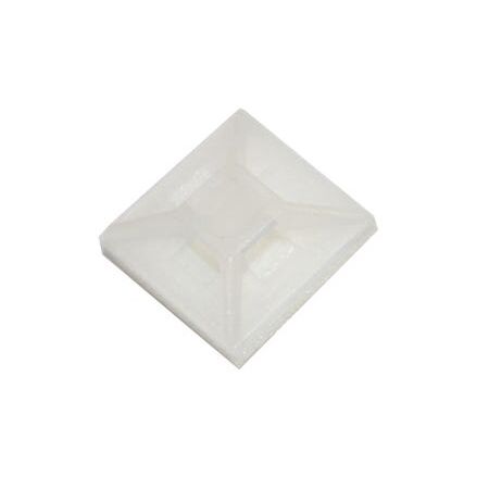 NYLON SELF ADHESIVE MOUNT 18 X 18MM NATURAL