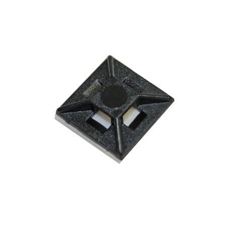NYLON SELF ADHESIVE MOUNT 27 X 27MM UV BLACK