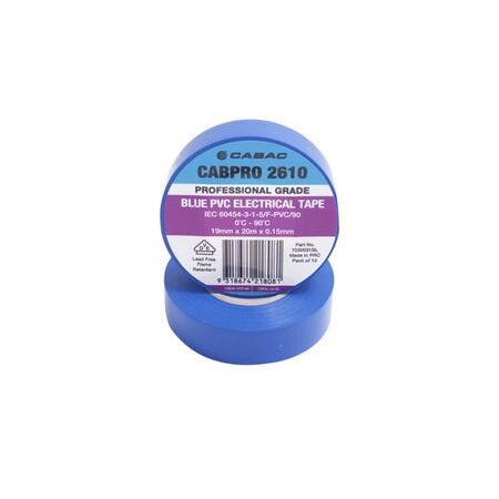 CABPRO PVC Electrical Tape 2610 - Blue 19mm x 20m