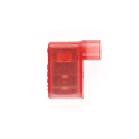 Fully Ins.Flag Quick Connect 6.4 X 0.8mm Red