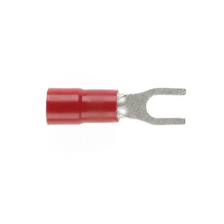 Forked Spade 3mm Red
