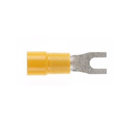 Forked Spade 4mm Yellow Dg
