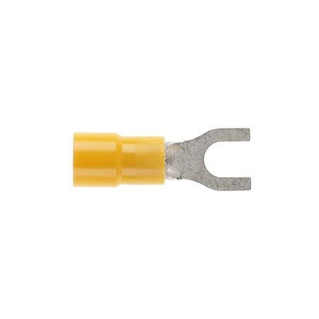 Forked Spade 5mm Yellow Dg - 2.5-6.0mm cable