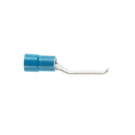 PRE-INSULATED LIP BLADE TERMINAL (1.0-2.6MM CABLE) BLUE 3MM WIDTH DOUBLE GRIP