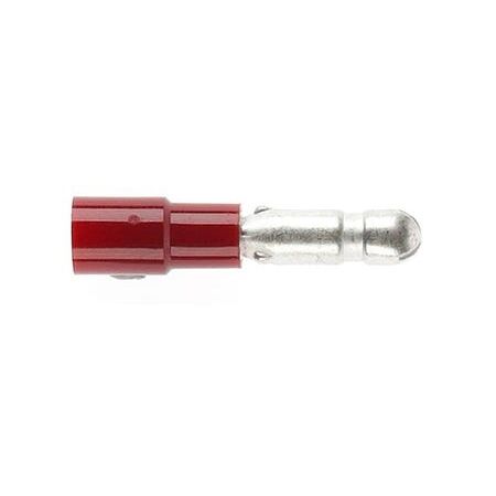 Male Bullet 4mm Red Dg