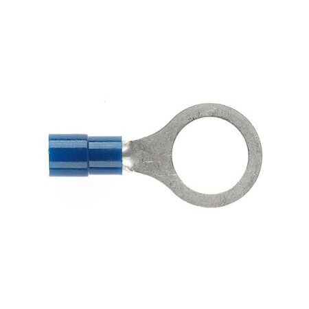 PRE-INSULATED RING TERMINAL (1.0-2.6MM CABLE) BLUE 10MM STUD DOUBLE GRIP