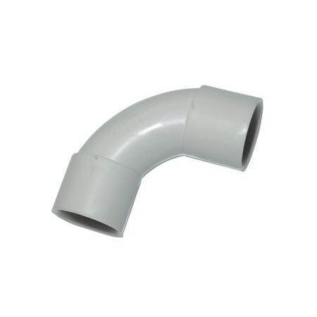 Solid Elbow Fitting PVC 20mm Grey