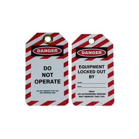 Do Not Operate Tag Laminated Each