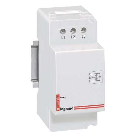 Three Phase Coupler | 2 Modules | DIN Mount | Signal Transmission by Legrand