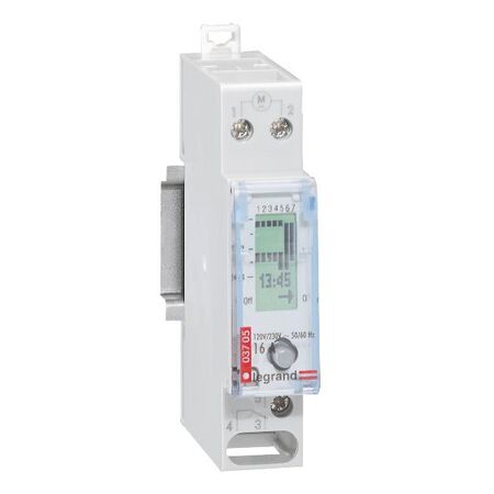 Digital Time Switch 1 Channel | 240V AC | 6yr Reserve | DIN Rail by Legrand