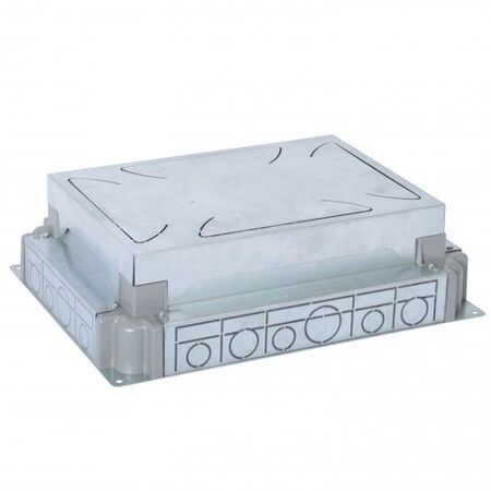 Auto-adjusting Backbox for 8 Module Floor Box | Concrete Installations | Secure Fit by Legrand