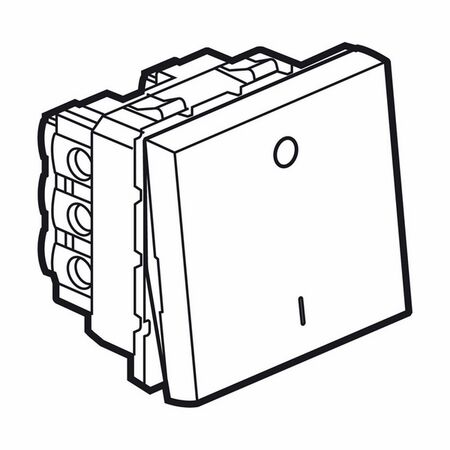 Rocker Switch Mechanism 2 Way Double Pole | 20A 250V | White Finish by Legrand