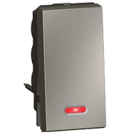 2 Way Rocker Switch 20A 250V | LED Indicator | Magnesium Finish by Legrand