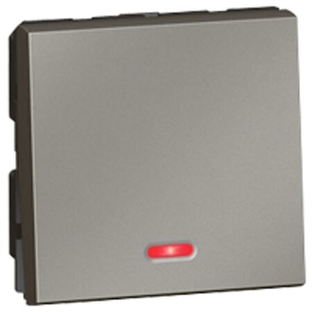 Rocker Switch 2 Way with LED | 20A 250V | Magnesium Finish by Legrand