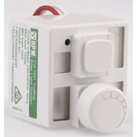 Trailing Edge Rotary Dimmer 700VA | Quiet & Flicker-Free | White by Legrand