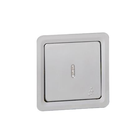 Illuminated 2-Way Rocker Switch | IP55 & IK10 | Magnesium by Legrand