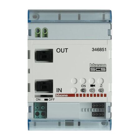 Video Door Entry Expansion Module | Modular 4 DIN | Supports 160 Speakers | 2 Wire System by Legrand
